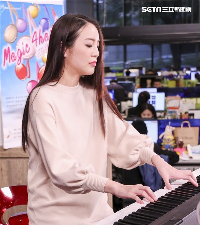 邱俐穎安安大明星。（記者林士傑/攝影）