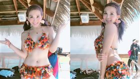 女星秀比基尼球員、警察狂搭訕　透露遭騷擾「股溝失守」
圖／翻攝自圓圓臉書