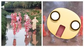 屏東燈會河邊的裝置藝術讓網友看了毛毛的。