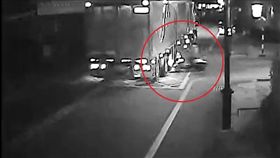 花蓮,聯結車,車禍,機車,吉安分局,監視器（圖／翻攝畫面）