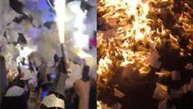 韓國,夜店,火災,仙女棒,跨年　（圖／翻攝自臉書웅열）