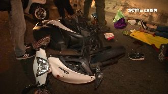 騎士酒駕怕臨檢　竟逆向上橋與車相撞