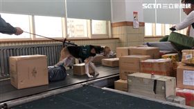 檢疫犬,包裹,防疫犬,中華郵政,／記者蕭筠攝影