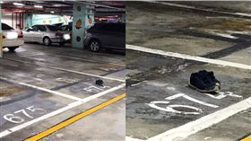 終極佔位法！不怕車位被停走　網笑：沒看到有人站在那嗎？（圖／翻攝爆廢公社）