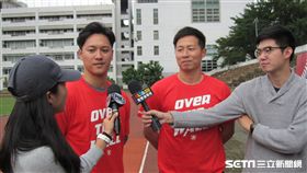 ▲蘇智傑（左2）與鍾承祐出席活動受訪。（圖／記者蕭保祥攝影）