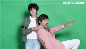 鯰魚哥、鄭亞兩人戲裡戲外都在吵吵鬧鬧。（圖／TVBS提供）