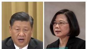 蔡英文、習近平（合成圖／中央社,翻攝自蔡英文臉書）