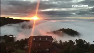 大湖雲海冬春限定！泰安推泡湯大帳篷