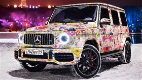 ▲Mercedes-AMG G63村上隆彩繪版。（圖／翻攝網站）