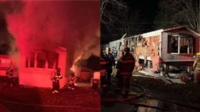 （圖／翻攝自臉書）美國,看片,Netflix,火災,救命