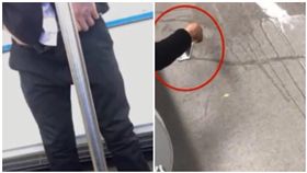 陸男地鐵撒尿　黃液亂流…乘客大逃亡
圖／翻攝自秒拍