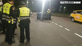 台北市自強隧道發生重大車禍，女騎士遭遊覽車輾斃（讀者提供）