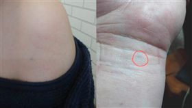 鉛筆插進肉！20年過去她見疤痕陰影重　網狂秀陳年「筆跡刺青」安慰（圖／翻攝自爆怨公社,爆廢公社公開版）