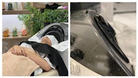  自動洗頭機,微風南山。（圖／記者馮珮汶攝）