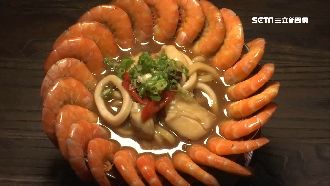 超浮誇！海鮮麵23隻蝦「重達1斤」
