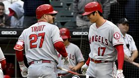▲有大谷翔平、楚奧特（Mike Trout）兩位球星，天使季後補償卻失利。（圖／美聯社／達志影像）