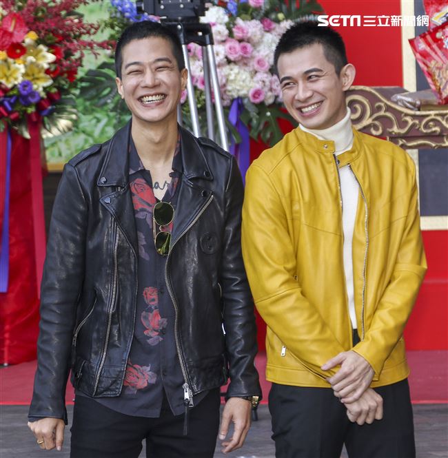台視新八點檔「生生世世」開鏡記者會，演員薛士凌、曾子益。（記者林士傑/攝影）