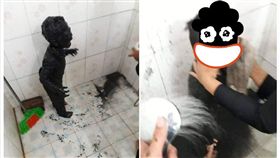 ▲熊孩子玩回來變「這樣」媽：你是誰（圖／翻攝自泰國網臉書）