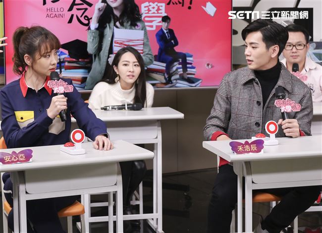 「你有念大學嗎?」安心亞、禾浩辰、邵翔、吳品潔、地球、汪沛㼆安安大明星。（記者林士傑/攝影）