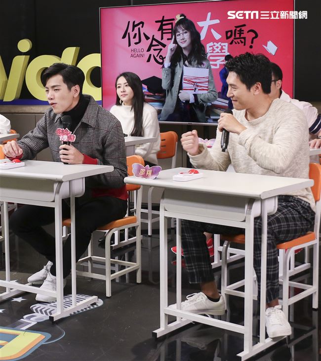 「你有念大學嗎?」安心亞、禾浩辰、邵翔、吳品潔、地球、汪沛㼆安安大明星。（記者林士傑/攝影）