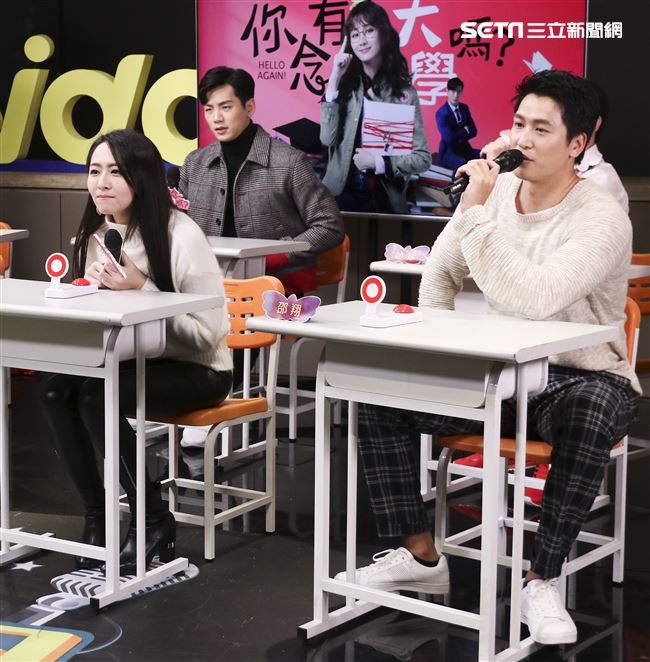 「你有念大學嗎?」安心亞、禾浩辰、邵翔、吳品潔、地球、汪沛㼆安安大明星。（記者林士傑/攝影）