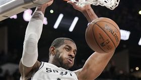 ▲馬刺大前鋒艾德瑞吉號 出生涯最高56分。（圖／美聯社／達志影像）