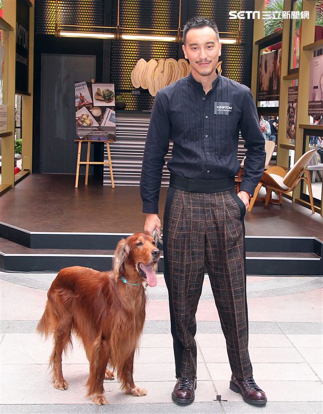 王陽明出席亞洲首間快閃酒店開幕，暢談寵妻秘訣。（記者邱榮吉/攝影）