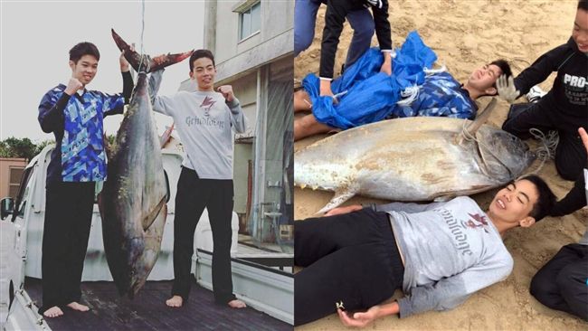 狂！日中學生「空手道」肉搏巨大黑鮪