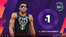 ▲字母哥登上俠客真烏龍。（圖／翻攝自NBA on TNT）