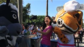 旅遊​達人Janet訪台中花博 百萬粉絲臉書直播互動／台中市政府提供