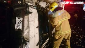 國道1號嘉義水上路段車禍（翻攝畫面）