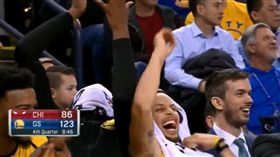 NBA／這創意慶祝　笑歪柯瑞杜蘭特
NBA,金州勇士,Stephen Curry,Kevin Durant