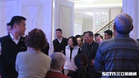 蔡英文總統13日出席「小英志工團尾牙餐會」。（圖／記者盧素梅攝）