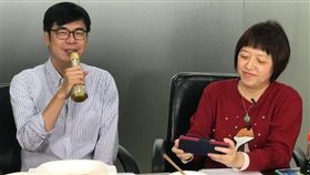 新任副閣揆陳其邁14日上《NOWnews今日新聞》小玉巷仔內節目