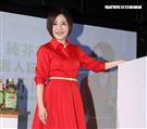 于美人代言油品不忘譴責家庭暴力。（記者邱榮吉/攝影）