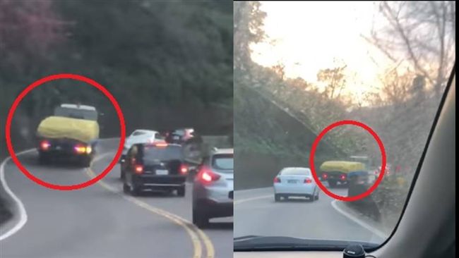 扯！大貨車「趕時間」　山路逆向狂超