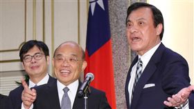 ▲行政院長蘇貞昌與立法院長蘇嘉全。（圖／記者林士傑攝）