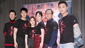 鄭人碩、小薰、胡宇威、黃朝亮、阿西等人一同出席《寒單》試映會（攝影／林士傑）
