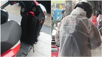 機車被放怪包包　他見這幕識破：有詐