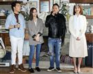 福斯台灣原創影集「愛的廣義相對論」導演孫啟明，演員楊謹華、宋芸樺、許時豪出席。（記者林士傑/攝影）