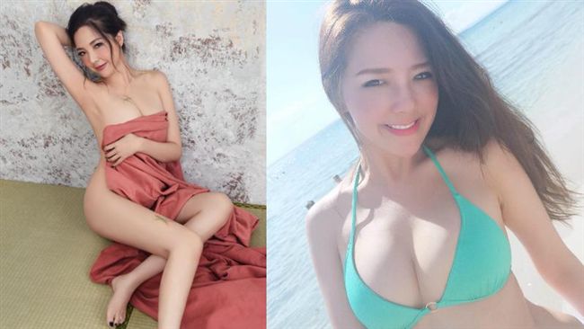戲劇女星辣曬美胸　猶如抽象畫好吸睛