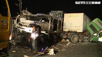 國3苗栗車禍！3大車追撞1死2傷