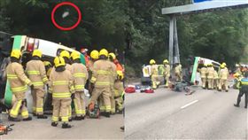 影／司機爆頭亡救到一半「白影」1秒飄出　影片曝光網驚：靈魂出竅（圖／臉書）