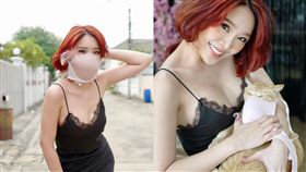 女星性感胸罩遮口鼻　網驚滿滿奶香味
圖翻攝自yae_uunws　IG
