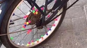 腳踏車輪的滿天星　釣出網友青春回憶