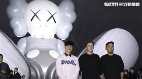 林俊傑、KAWS、SK Lam（圖／記者林士傑攝影）
