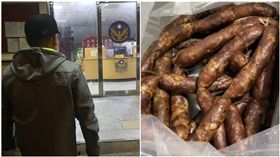 李姓良心台商上網爆料，非洲豬瘟最大防疫漏洞是「坐桶子」（偷渡）。20日李男自首畫面。（合成圖／翻攝自爆料公社、資料照）