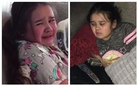 英國,女童,間質性膀胱炎,病痛折磨（合成圖／翻攝自推特、Daily Mail YouTube）