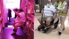 褲脫一半狂喊：深一點！200kg禿頭噁男光下體逼擦屁　空姐崩潰「還聞得到屎味」