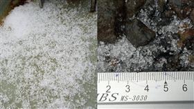  玉山今晨下3分鐘雪粒 氣象局：再冷一點就變雪(圖/中央氣象局提供)